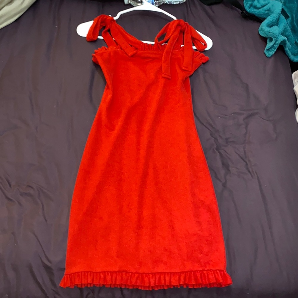 All red dress